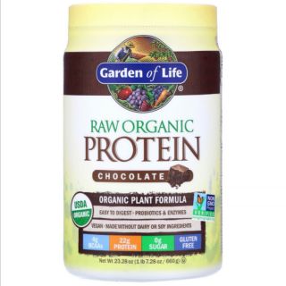 ราคาพร้อมส่ง​⚡​Garden of Life, RAW Organic Protein, Organic Plant Formula, Chocolate, 1.46 lbs (664 g)