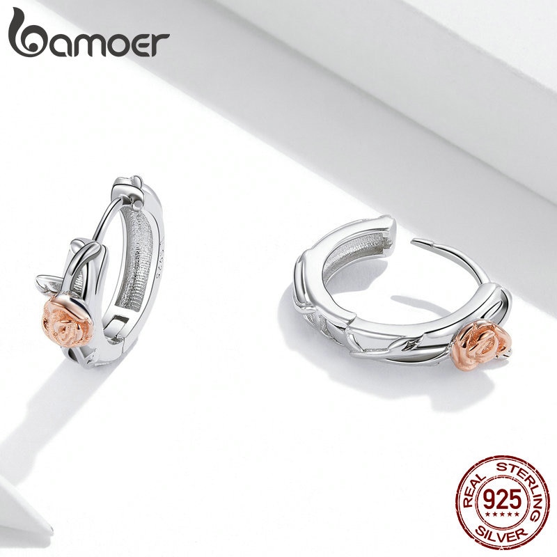 bamoer-authentic-925-sterling-silver-rose-vine-stud-earrings-for-women-and-men-silver-925-fashion-silver-jewelry-sce971