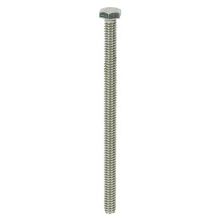 HEX MACHINE SCREW FITT 1/4"X4" 3EA สกรูหัวหกเหลี่ยม FITT 1/4 นิ้วX4 นิ้ว 3 ตัว สกรู, น๊อตและแหวน อุปกรณ์ยึดติด เครื่องมื