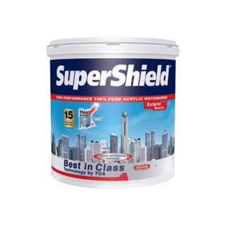 TOA SuperShield สีน้ำเช็ดได้รุ่นUltraพรีเมี่ยม ขนาด 1/4 แกลลอน ชนิดกึ่งเงา ทาได้ 4-7ตารางเมตร