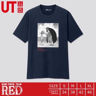 เสื้อยืดโอเวอร์ไซส์เสื้อยืดวันพีช Uniqlo UT - One Piece Film Red 69S-3XL