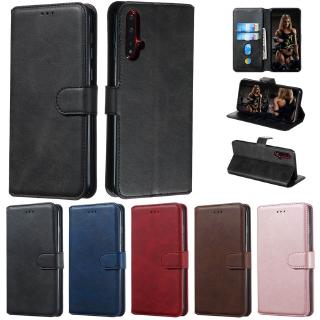 Case Huawei Nova 5T 3i 5i 5 Pro P20 Lite 2019 Leather Flip Wallet Card Holder Retro Stand Magnetic wear-resisting Cover