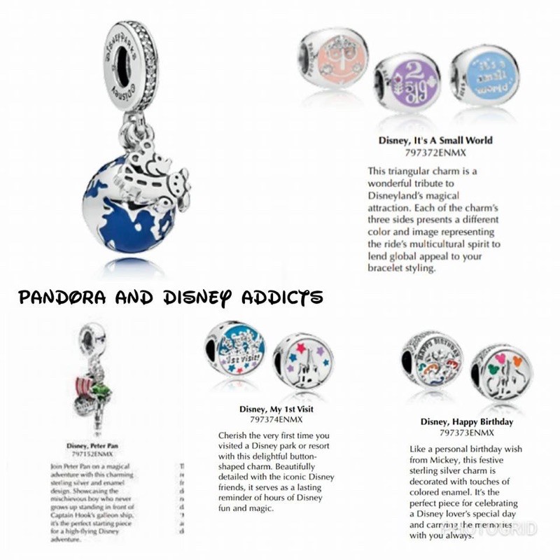 PANDORA Disney It s small world Charm PANDORA Disney Parks Shopee Thailand