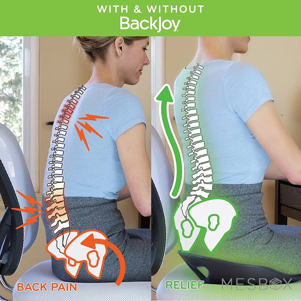 backjoy-sitsmart-core-traction-แผ่นรองนั่งเพื่อสุขภาพ-เบาะปรับสรีระการนั่ง-สีดำ