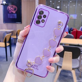 เคส Samsung A52 A52 5G A52S A32 4G A32 5G A72 สร้อยข้อมือหัวใจสำหรับเด็กหญิงและสตรี | HY Phone Case