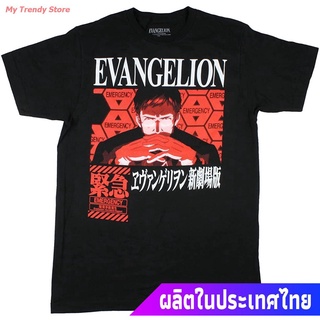 My Trendy Store อีวานเกเลียนเสื้อยืดลำลอง Evangelion Mens Emergency Mecha Anime Kanji Graphic T-Shirt Evangelion Popula
