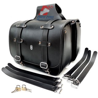 กระเป๋าข้างสำหรับมอเตอร์ไซด์ Saddle bag (SB07-BLK)