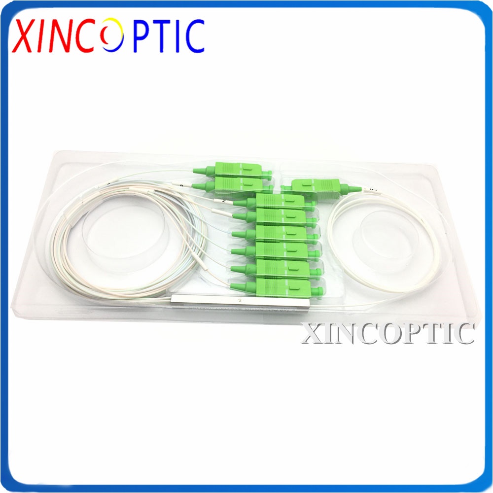 10pcs-lot-1x4-steel-tube-1m-0-9mm-plc-splitter-with-fc-apc-connector-4way-sc-st-lc-fc-apc-0-9mm-g657a1-ftth-fiber-optic