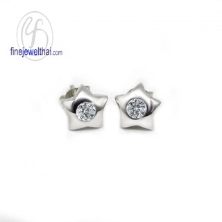 finejewelthai-ต่างหู-ต่างหูเพชร-ต่างหูเงิน-E1004cz