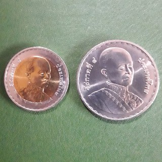 แพ็คคู่ เหรียญ 10 บาท - 20 บาท ที่ระลึก 200 ปี ร.4 ไม่ผ่านใช้ UNC พร้อมตลับทุกเหรียญ เหรียญสะสม เหรียญที่ระลึก