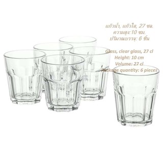 KK_Shop แก้วน้ำ (แพ็ค6ใบ)  Glass (6 pieces pack)