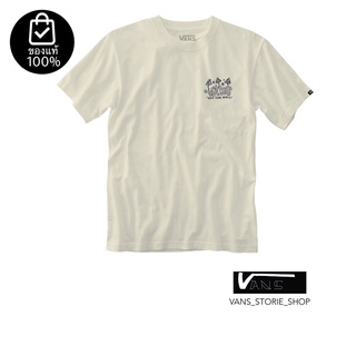 [S-5XL]เสื้อยืดVANS CASTING T-SHIRT ANTIQUE WHITE สินค้ามีประกันแท้เรียบง่าย