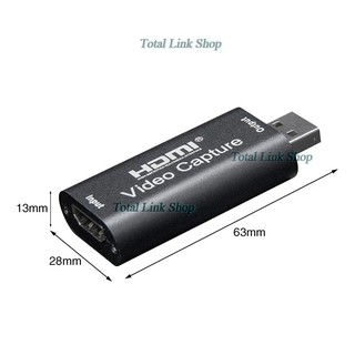 ภาพขนาดย่อของภาพหน้าปกสินค้าเล็กพกพาง่าย HDMI Capture Card USB2.0 บันทึกวิดีโอและเสียงจากอุปกรณ์ต่างๆได้ 1080p/30FPS HD Capture -กล่องเล็ก จากร้าน totallink บน Shopee ภาพที่ 7