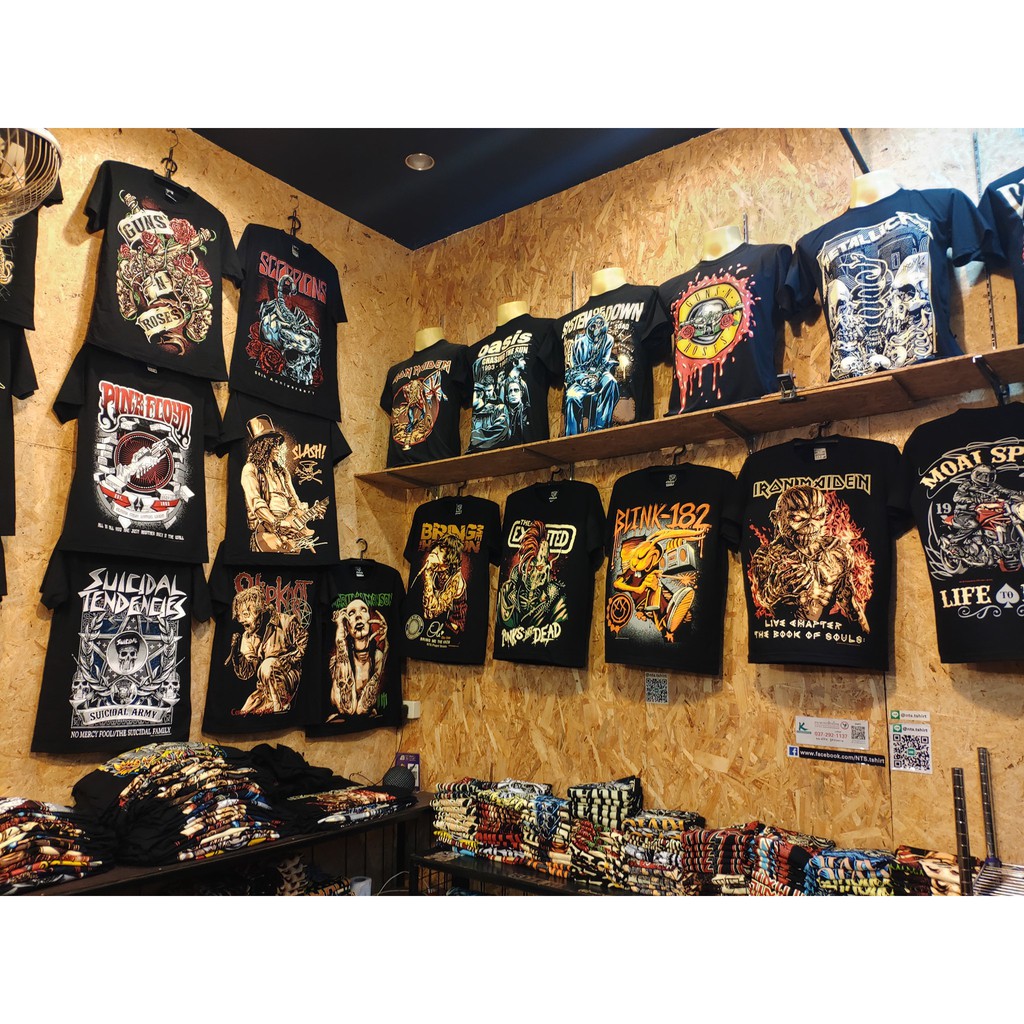 เสื้อยืดผ้าฝ้ายพรีเมี่ยม-xlage-size-available-ac-dc-metallica-gnr-kiss-slipknot-a7x-เสื้อยืด-เสื้อวง-ผ้าหนานุ่ม-ไม่หดไม