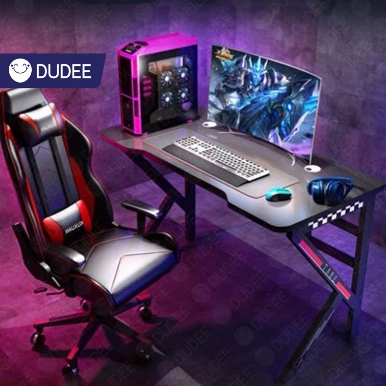 gaming-desk-โต๊ะเกมมิ่ง-ใช้นั่งเล่นเกมหรือทำงานดีไซน์สวยทันสมัยโครงสร้างแข็งแรง