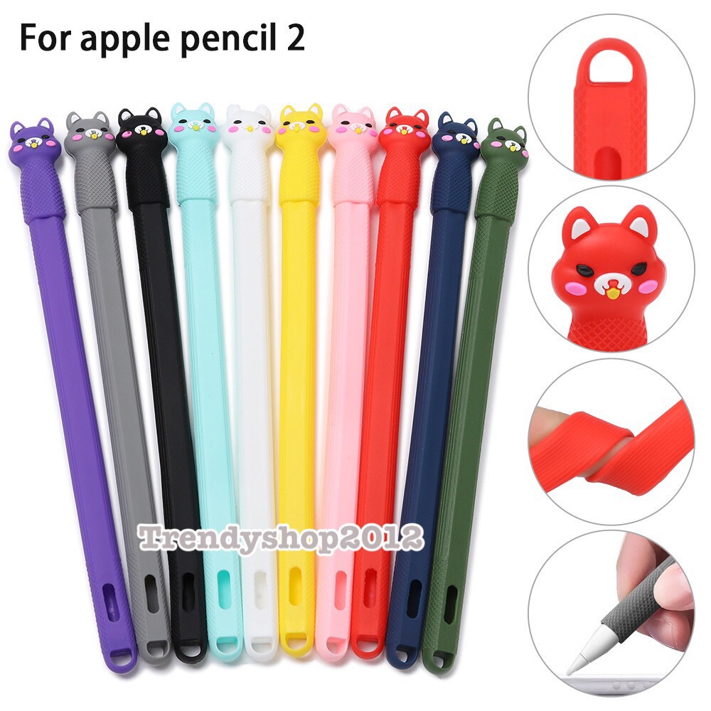 ภาพหน้าปกสินค้าพร้อมส่งจากไทย เคสปากกาซิลิโคนการ์ตูน Apple Pencil 2 เก็บเงินปลายทางได้
