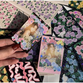 สินค้า 🌟Rose Rosie Sticker สติ๊กเกอร์รูปดอกกุหลาบ สติ๊กเกอร์กุหลาบ แต่งการ์ดเริ่ดมาก