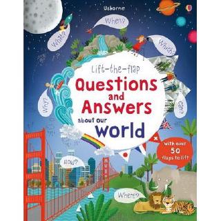DKTODAY หนังสือ USBORNE LIFT-THE-FLAP Q&amp;A ABOUT OUR WORLD (AGE 4+)