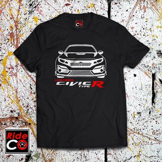 เสื้อยืดวินเทจ - RIDECO เสื้อยืดติดรถยนต์ HONDA CIVIC Type R 2020