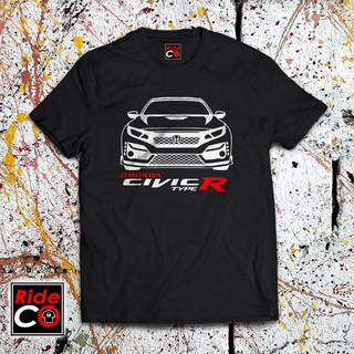 เสื้อยืดวินเทจ - RIDECO เสื้อยืดติดรถยนต์ HONDA CIVIC Type R 2020