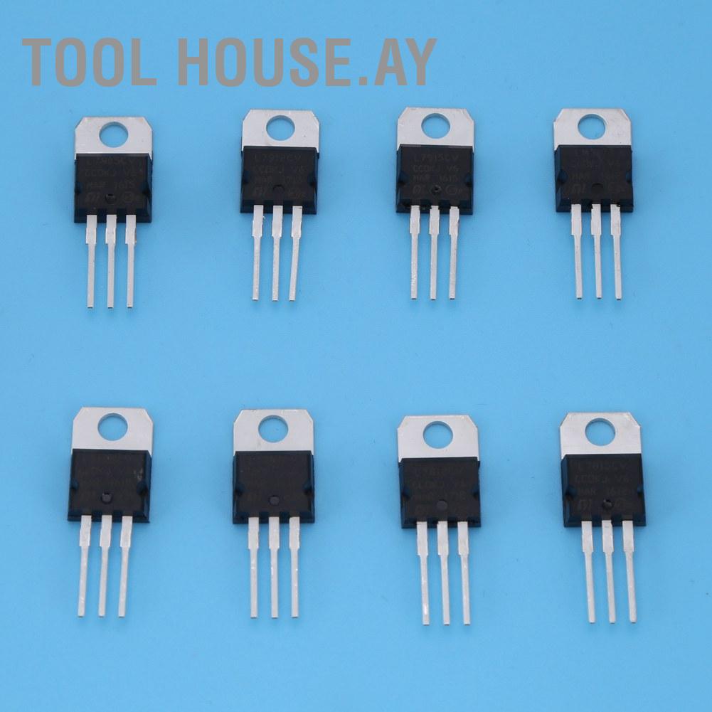 Kit De 40 Transistores Reguladores De Voltaje TO-220 - Incluye 7805, 7812, 7815, 7905, LM317 Y Otros (8 Tipos Diferentes)