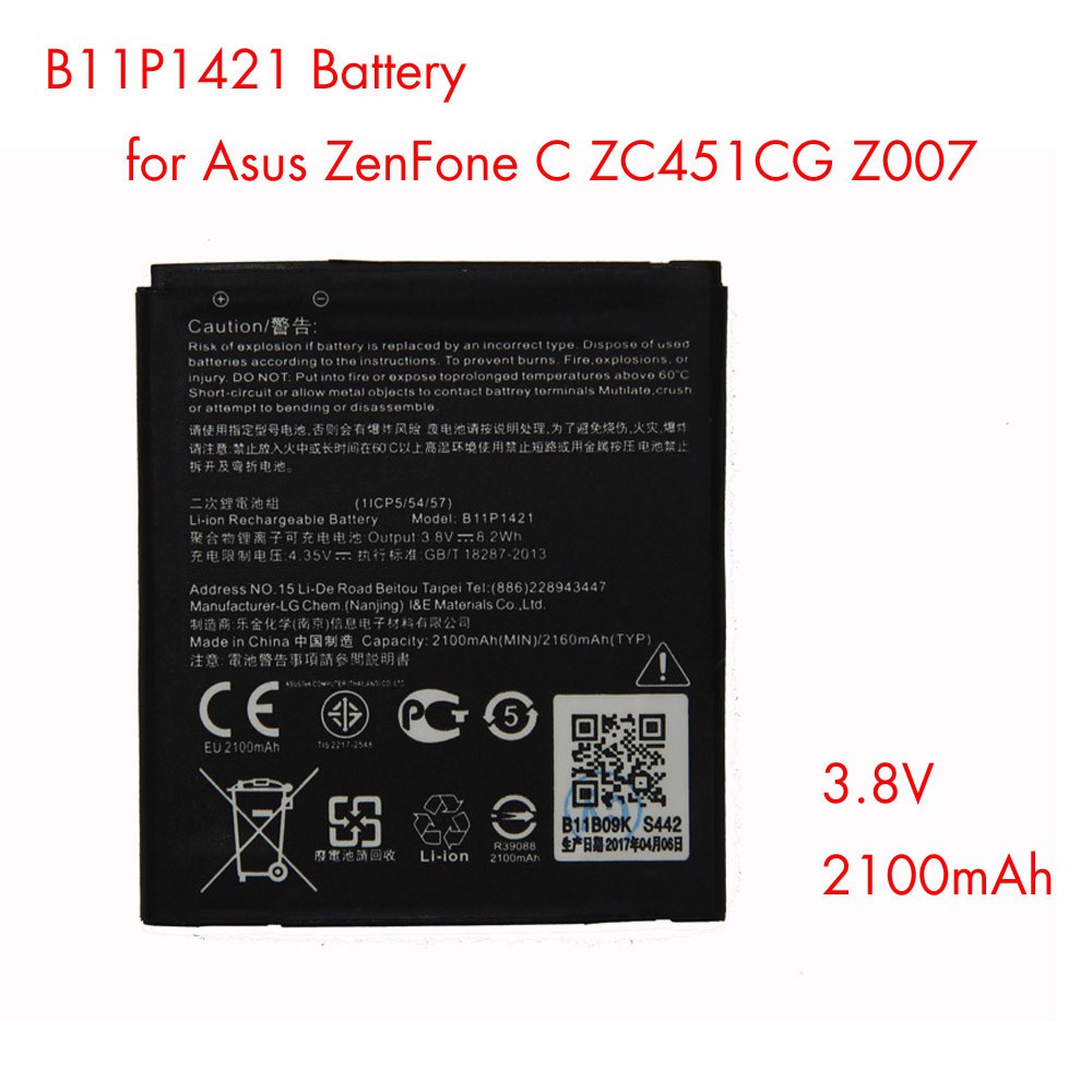 แบตเตอรี่ Asus Zenfone C Z007,ZC451CG (B11P1421) Shopee Thailand