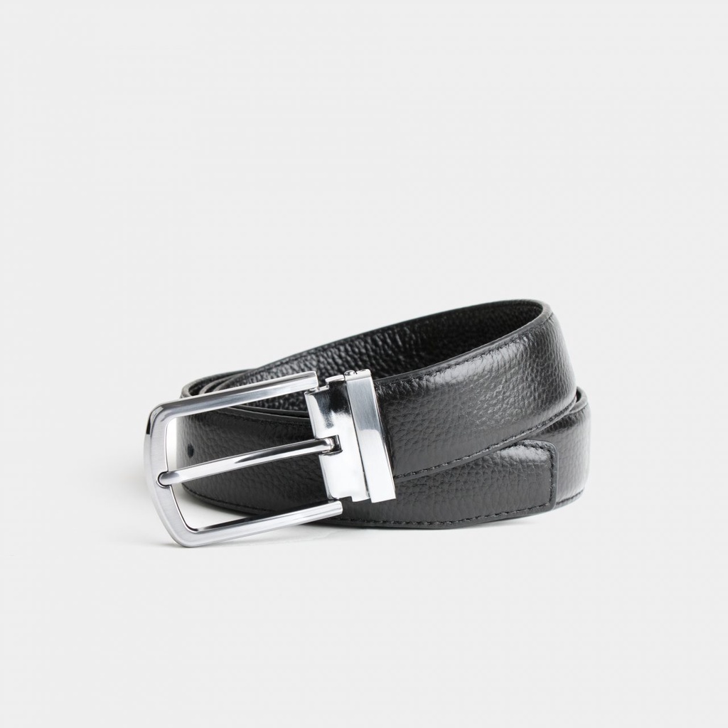 dgrie-original-belt-silver-bk-jp-leather-เข็มขัดสีดำ