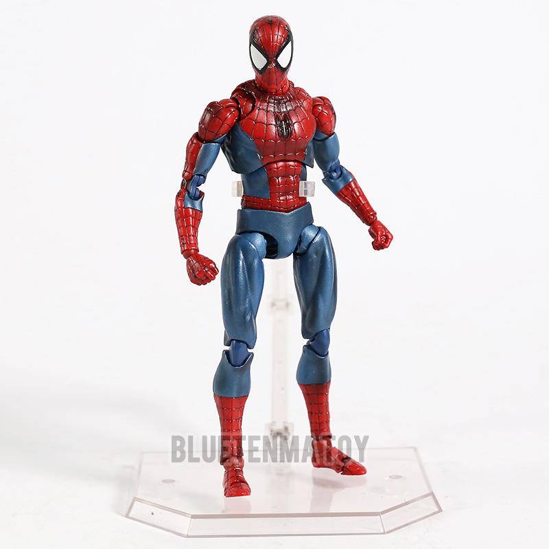 โมเดลฟิกเกอร์-marvel-mafex-avengers-075-spider-man-maf075-the-amazing-spider-man-pvc-ของเล่นสําหรับเด็ก