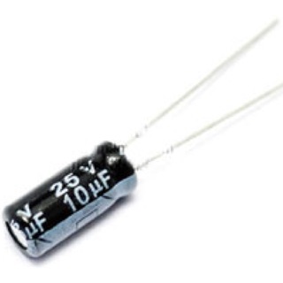 C Capacitor 10uF (5ชิ้น) เลือกโวลต์ (V) ได้ ตัวเก็บประจุ อิเล็กโทรไลต์ คาปาซิเตอร์