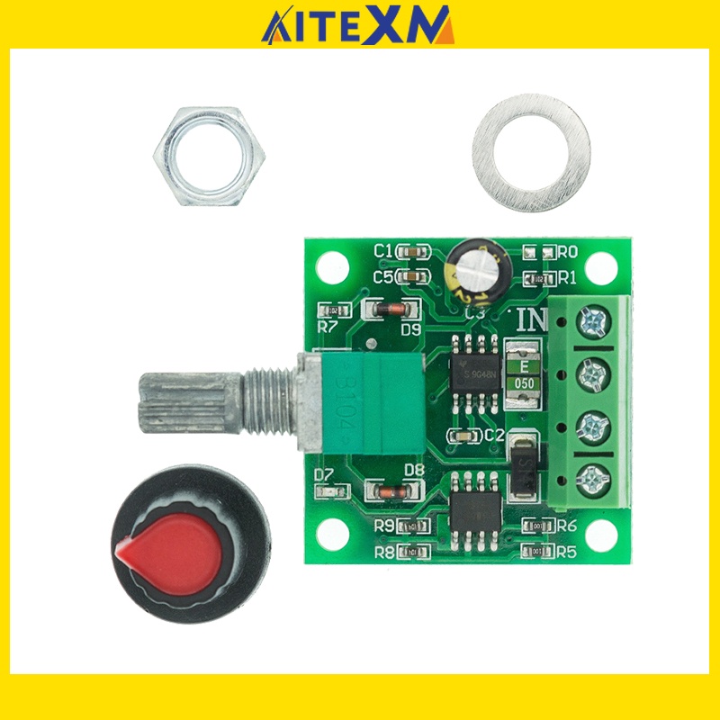 dc-1-8v-3v-5v-6v-12v-2a-pwm-โมดูลมอเตอร์ควบคุมความเร็วต่ําแรงดันต่ํา-pwm-0-100