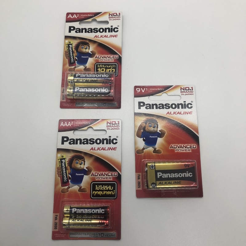 panasonic-alkaline-battery-aa-aaa-9v-ของแท้100