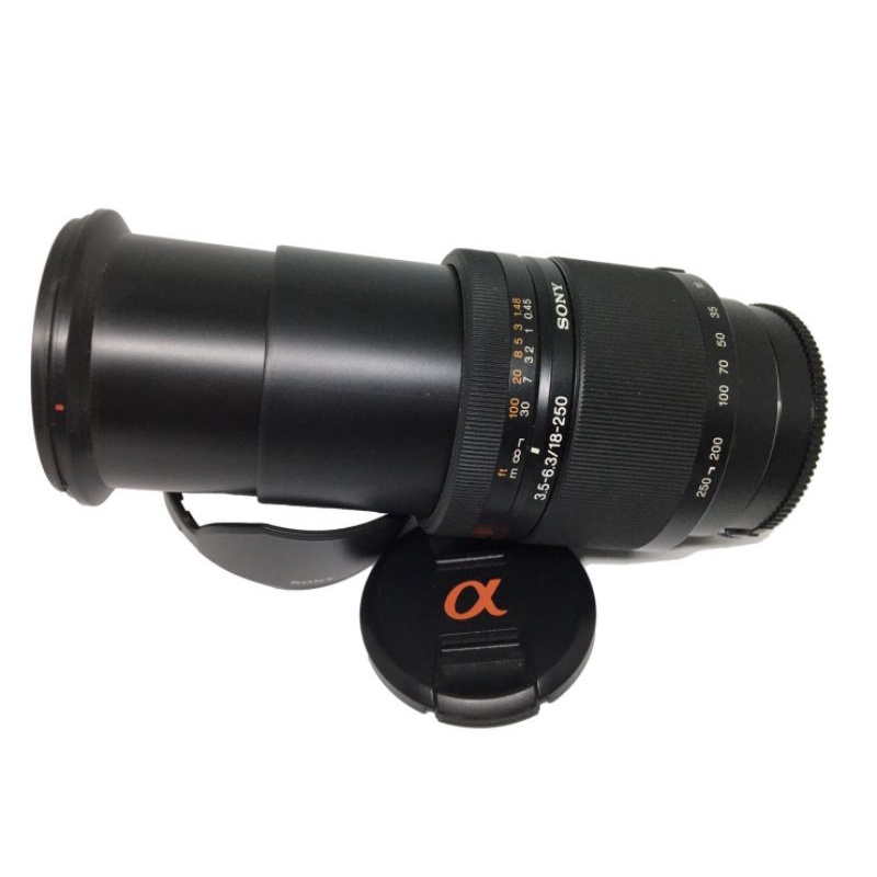 Sony DT 18-250mm f/3.5-6.3 SAL18250 Zoom Lens For A-Mount /フード 