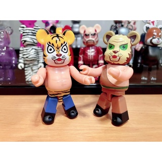 (ของแท้ไม่มีกล่อง) คู่ Be@rbrick Series 27 Hero &amp; Secret Hero: Tiger &amp; Lion Masks  (Bearbrick)