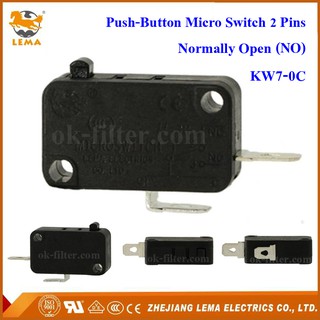 ภาพหน้าปกสินค้าPush-Button Micro Switch 2 Pins (NO) KW7-0C ที่เกี่ยวข้อง