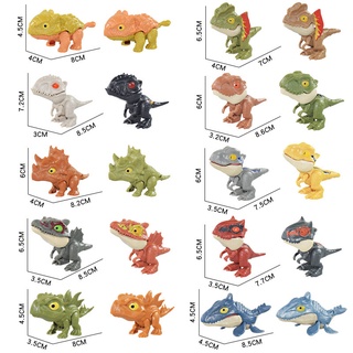 ชุดของเล่นไดโนเสาร์กัดนิ้วมือ ขนาดเล็ก ของที่ระลึก สําหรับเด็ก มี 24 ชิ้น