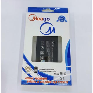 Meago แบตเตอรี่สำหรับโนเกีย รุ่น (Nokia) BN-02 XL