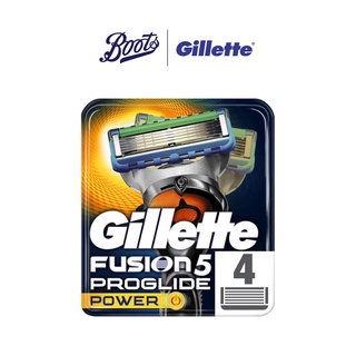 Gillette ยิลเลตต์ ฟิวชั่นไฟว์ โปรไกลด์ พาวเวอร์ ใบมีดโกน 4