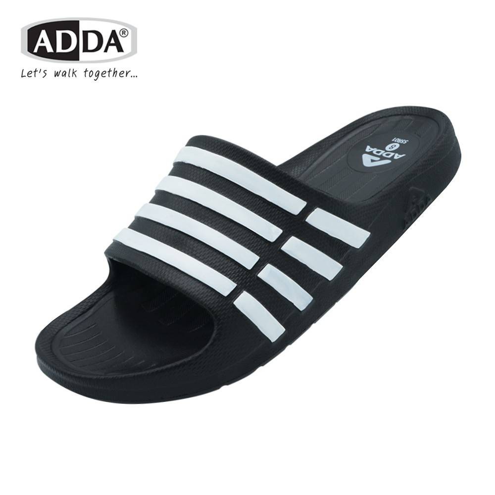 adda-รองเท้าแบบสวม-หญิง-ชาย-รุ่น55r01-สีดำ
