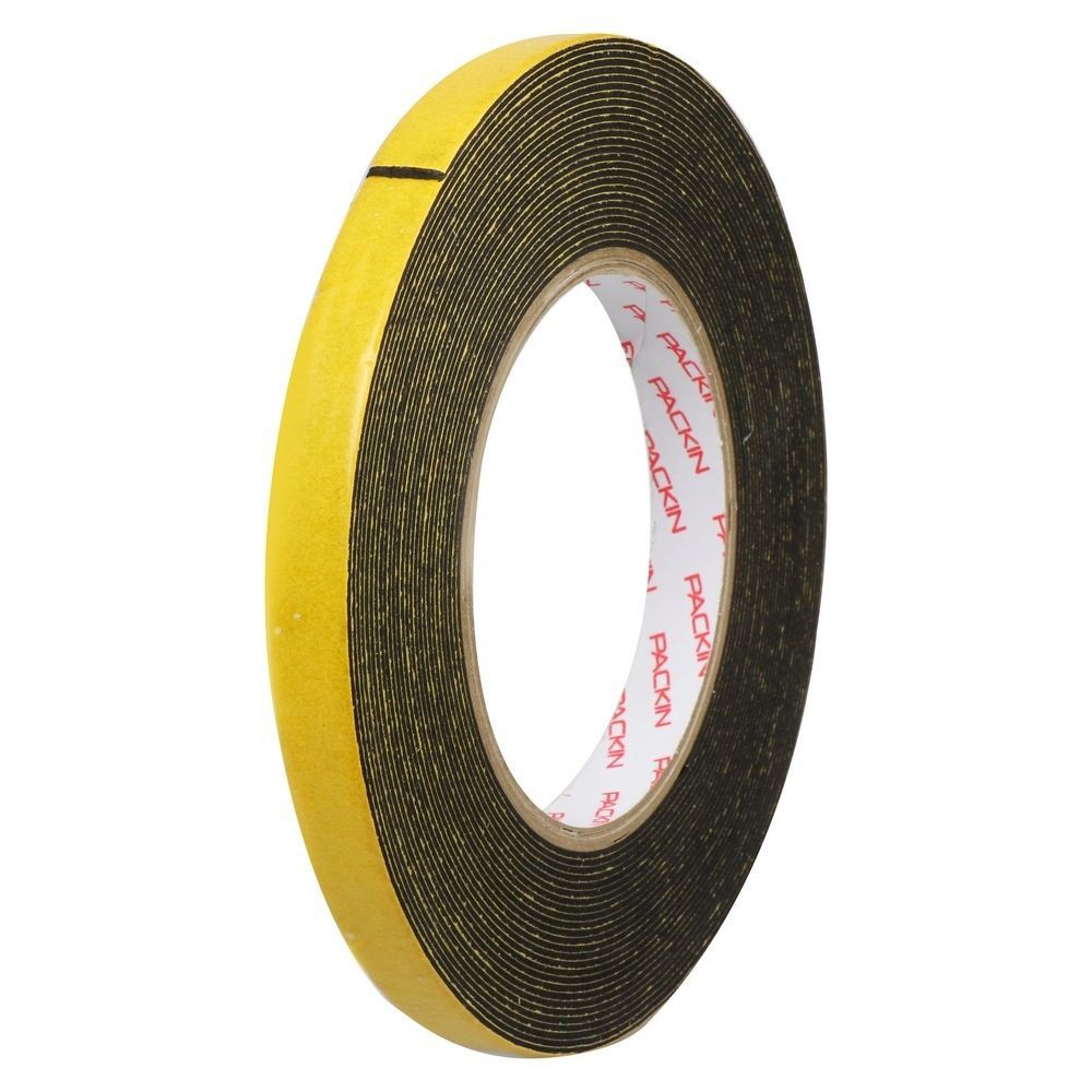 adhesive-tape-double-sided-foam-tape-pack-in-12mmx10y-black-stationary-equipment-home-use-เทปกาว-อุปกรณ์-เทปโฟม-2หน้า-pa