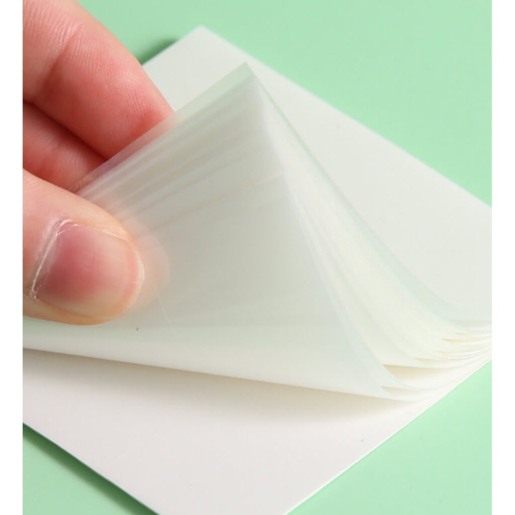 ohmynote-กระดาษโน้ตแบบมีกาว-ใส-กันน้ำ-หนา-50-แผ่น