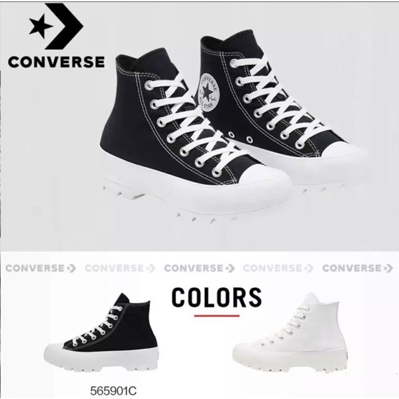 converse-chuck-taylor-all-star-lugged-hi-women-black-white-ตัวใหม่ล่าสุด-โดดเด่นไม่ซ้ำใคร-สินค้าพร้อมจัดส่ง