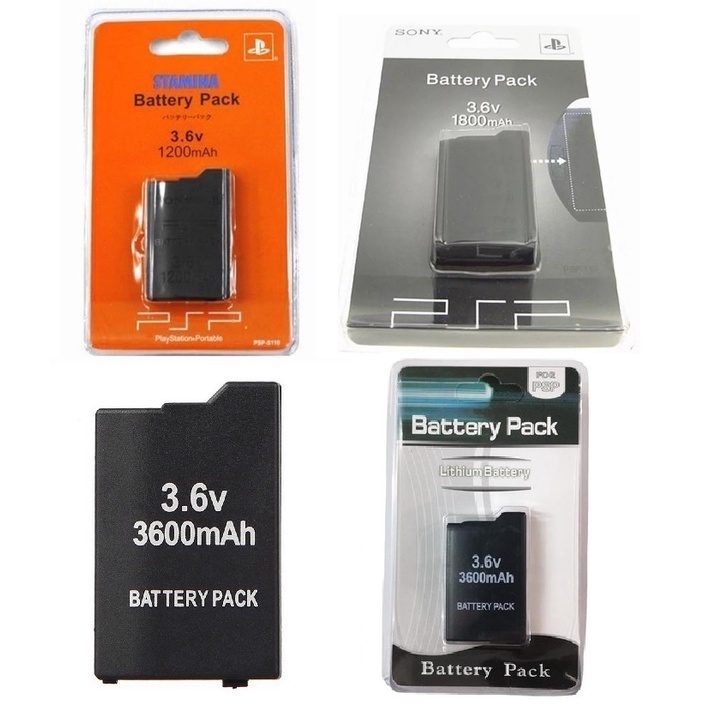 ภาพหน้าปกสินค้า*4 แบบ* แบต PSP รุ่น 1000 2000 3000 Slim ความจุ 1200/3600 mAh (PSP Battery 1000 2000 3000)(แบตเตอร์รี่ PSP) PSP Battery จากร้าน savebahtshop บน Shopee