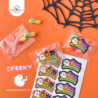 สติกเกอร์ Happy Halloween แพค 32ดวง / sticker ฮาโลวีน