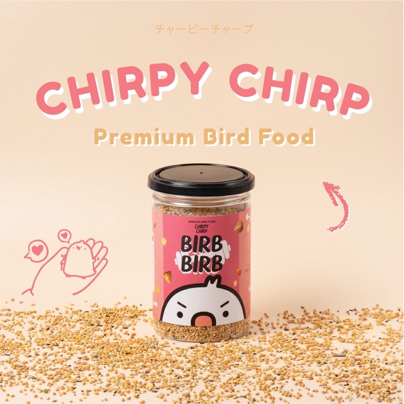 ภาพหน้าปกสินค้าสูตร อาหารนกเชิร์พปี้เชิร์พ Chirpy Chirp สูตรBirbBirbสำหรับนกพันธุ์เล็ก,กลาง อาหารนกแก้ว อาหารนก ธัญพืชรวมสำหรับนก