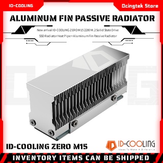 Id-cooling ZERO M15 M.2 2280 หม้อน้ําโซลิดสเตทไดรฟ์ ท่อความร้อน SSD หม้อน้ําครีบอลูมิเนียมทั้งหมด พร้อมแผ่นความร้อน