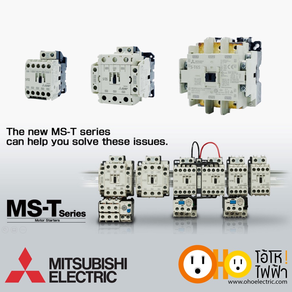 ภาพสินค้าMITSUBISHI ชุดแมกเนติก+โอเวอร์โหลด MSO-T12 ประกอบด้วย S-T12 + TH-T18 จากร้าน ohoelectric บน Shopee ภาพที่ 5