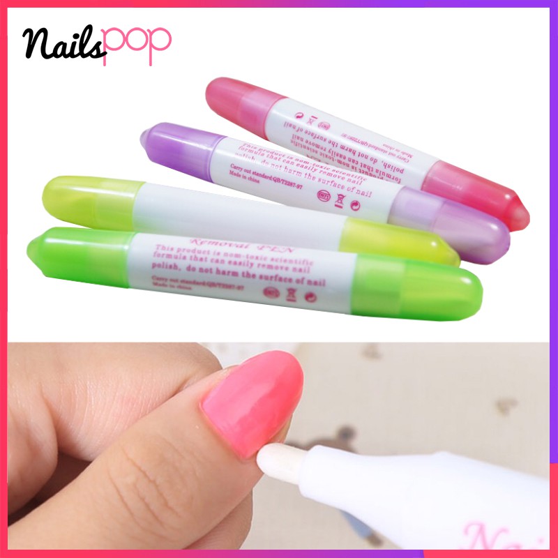ภาพสินค้าพร้อมส่ง ปากกาเช็ดขอบเล็บ + หัวเปลี่ยน3หัว แท่งใหญ่ ที่เช็ดสีเจล ที่เช็ดสีเจลขอบเล็บ ปากกาเช็ดสีเจล ทำเล็บ @nailspop จากร้าน nailspop.com บน Shopee ภาพที่ 1