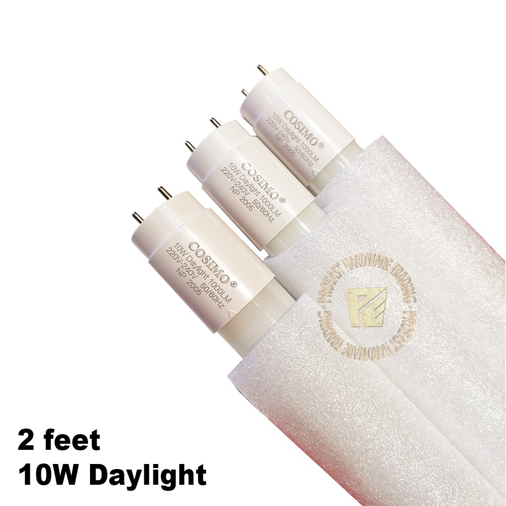 Cosimo หลอด Led 10W T8 6500k ( 30 ชิ้น ) 2 ฟุต กล่องกระดาษ | Shopee ...