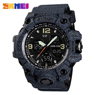 SKMEI Outdoor Sport Watch Men 5Bar Waterproof Military Camouflage Watches Dual Display Wristwatches relogio masculino 11