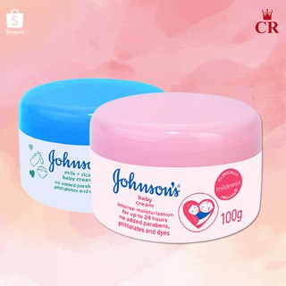 ครีมบำรุงผิวกาย จอห์นสัน (Johnsons) เบบี้มิลค์ครีม